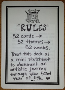 Rules card for 52 Deck
